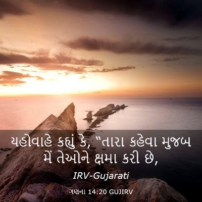 Picture 03 - ગણના 14:20 GUJIRV - યહોવાહે કહ્યું કે, - Bible Verse Picture