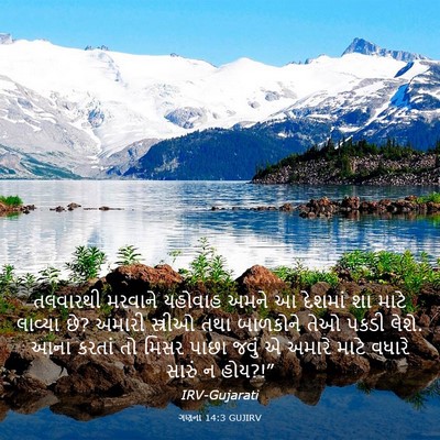 Picture 03 - ગણના 14:3 GUJIRV - તલવારથી મરવાને - Bible Verse Picture