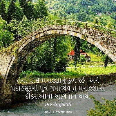 Picture 03 - ગણના 2:20 GUJIRV - તેની પાસે - Bible Verse Picture