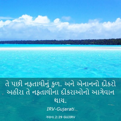 Picture 03 - ગણના 2:29 GUJIRV - તે પછી નફતાલીનું - Bible Verse Picture