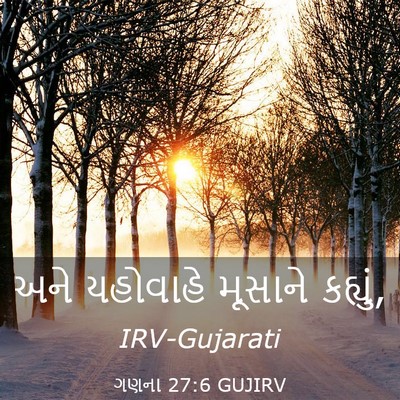 Picture 03 - ગણના 27:6 GUJIRV - અને યહોવાહે - Bible Verse Picture