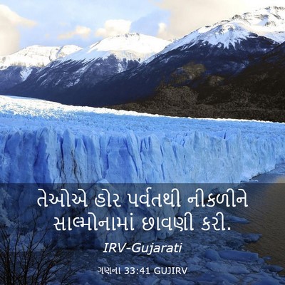 Picture 03 - ગણના 33:41 GUJIRV - તેઓએ હોર પર્વતથી - Bible Verse Picture
