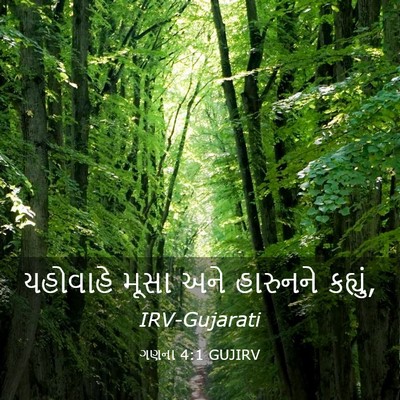 Picture 03 - ગણના 4:1 GUJIRV - યહોવાહે મૂસા અને - Bible Verse Picture