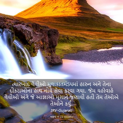Picture 03 - ગણના 8:22 GUJIRV - ત્યારબાદ લેવીઓ - Bible Verse Picture