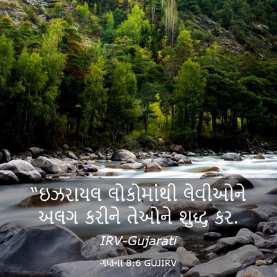 Picture 03 - ગણના 8:6 GUJIRV - “ઇઝરાયલ લોકોમાંથી - Bible Verse Picture