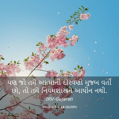 Picture 03 - ગલાતીઓને 5:18 GUJIRV - પણ જો તમે આત્માની - Bible Verse Picture