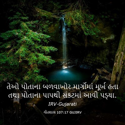 Picture 03 - ગીતશાસ્ત્ર 107:17 GUJIRV - તેઓ પોતાના - Bible Verse Picture