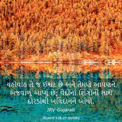 Picture 03 - ગીતશાસ્ત્ર 118:27 GUJIRV - યહોવાહ તે જ ઈશ્વર - Bible Verse Picture