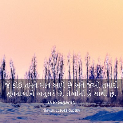 Picture 03 - ગીતશાસ્ત્ર 119:63 GUJIRV - જે કોઈ તમને માન આપે - Bible Verse Picture