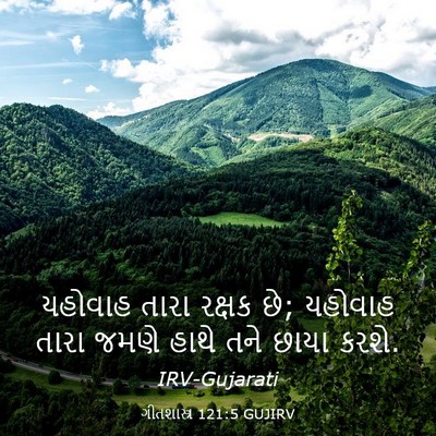 Picture 03 - ગીતશાસ્ત્ર 121:5 GUJIRV - યહોવાહ તારા રક્ષક - Bible Verse Picture