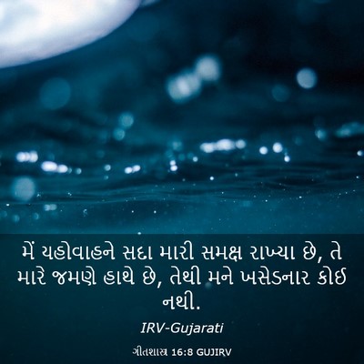 Picture 03 - ગીતશાસ્ત્ર 16:8 GUJIRV - મેં યહોવાહને સદા - Bible Verse Picture