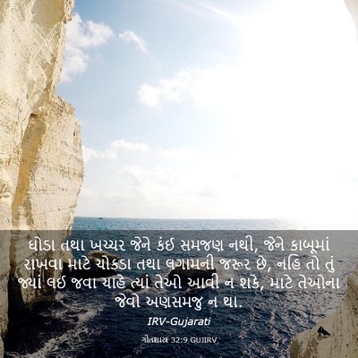 Picture 03 - ગીતશાસ્ત્ર 32:9 GUJIRV - ઘોડા તથા ખચ્ચર - Bible Verse Picture