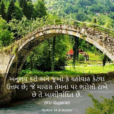 Picture 03 - ગીતશાસ્ત્ર 34:8 GUJIRV - અનુભવ કરો અને જુઓ - Bible Verse Picture