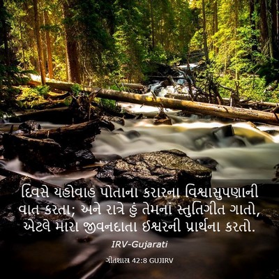 Picture 03 - ગીતશાસ્ત્ર 42:8 GUJIRV - દિવસે યહોવાહ - Bible Verse Picture