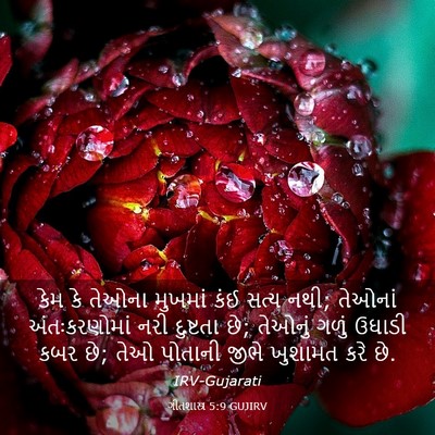 Picture 03 - ગીતશાસ્ત્ર 5:9 GUJIRV - કેમ કે તેઓના - Bible Verse Picture
