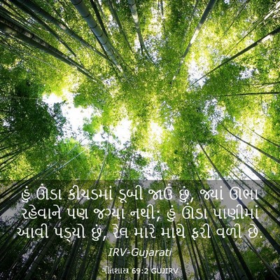 Picture 03 - ગીતશાસ્ત્ર 69:2 GUJIRV - હું ઊંડા કીચડમાં - Bible Verse Picture