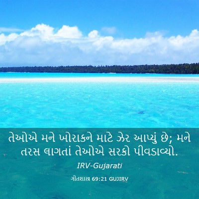 Picture 03 - ગીતશાસ્ત્ર 69:21 GUJIRV - તેઓએ મને ખોરાકને - Bible Verse Picture