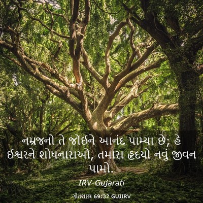 Picture 03 - ગીતશાસ્ત્ર 69:32 GUJIRV - નમ્રજનો તે જોઈને - Bible Verse Picture
