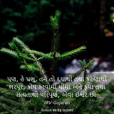 Picture 03 - ગીતશાસ્ત્ર 86:15 GUJIRV - પણ, હે પ્રભુ, તમે તો - Bible Verse Picture