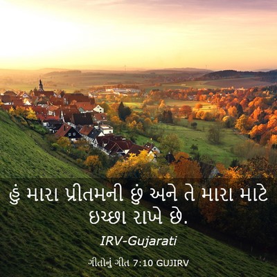 Picture 03 - ગીતોનું ગીત 7:10 GUJIRV - હું મારા પ્રીતમની - Bible Verse Picture