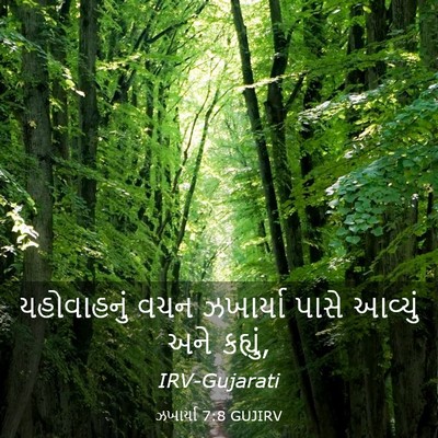Picture 03 - ઝખાર્યા 7:8 GUJIRV - યહોવાહનું વચન - Bible Verse Picture