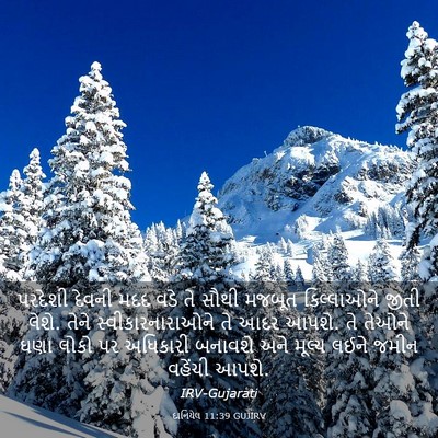 Picture 03 - દાનિયેલ 11:39 GUJIRV - પરદેશી દેવની મદદ - Bible Verse Picture