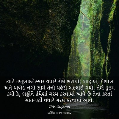 Picture 03 - દાનિયેલ 3:19 GUJIRV - ત્યારે - Bible Verse Picture