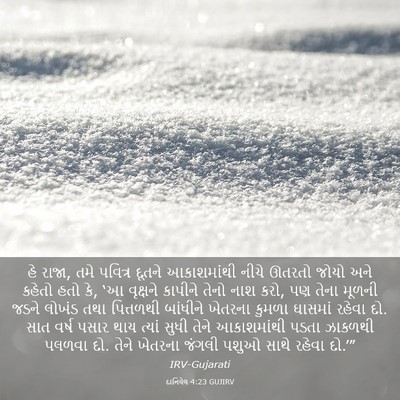 Picture 03 - દાનિયેલ 4:23 GUJIRV - હે રાજા, તમે પવિત્ર - Bible Verse Picture