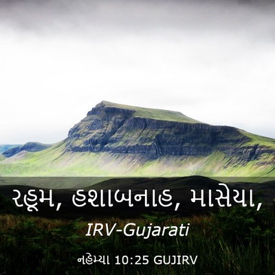 Picture 03 - નહેમ્યા 10:25 GUJIRV - રહૂમ, હશાબનાહ, - Bible Verse Picture