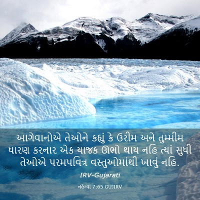 Picture 03 - નહેમ્યા 7:65 GUJIRV - આગેવાનોએ તેઓને - Bible Verse Picture