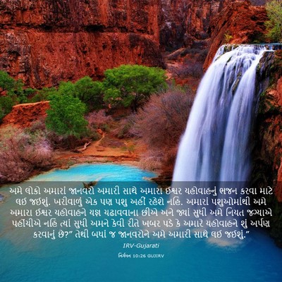 Picture 03 - નિર્ગમન 10:26 GUJIRV - અમે લોકો અમારાં - Bible Verse Picture