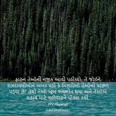 Picture 03 - નિર્ગમન 14:10 GUJIRV - ફારુન તેઓની નજીક - Bible Verse Picture