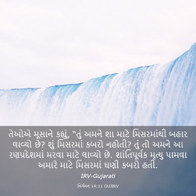 Picture 03 - નિર્ગમન 14:11 GUJIRV - તેઓએ મૂસાને - Bible Verse Picture