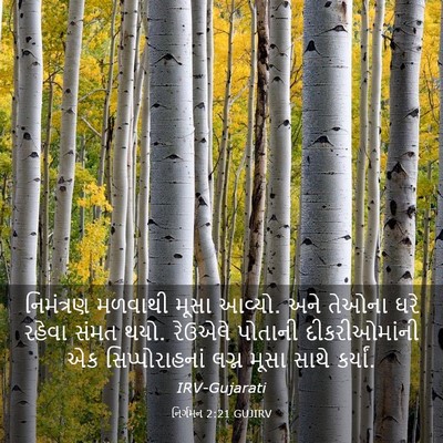 Picture 03 - નિર્ગમન 2:21 GUJIRV - નિમંત્રણ મળવાથી - Bible Verse Picture