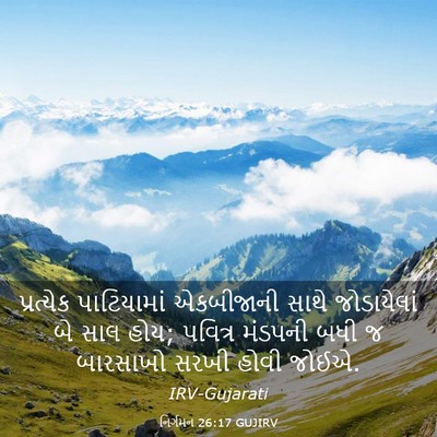 Picture 03 - નિર્ગમન 26:17 GUJIRV - પ્રત્યેક - Bible Verse Picture