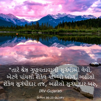 Picture 03 - નિર્ગમન 30:23 GUJIRV - “તારે શ્રેષ્ઠ - Bible Verse Picture