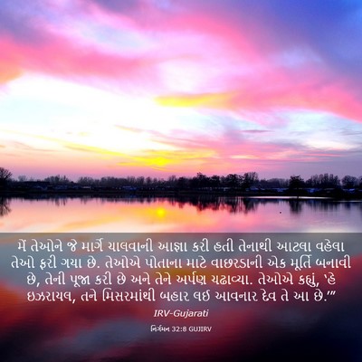Picture 03 - નિર્ગમન 32:8 GUJIRV - મેં તેઓને જે - Bible Verse Picture