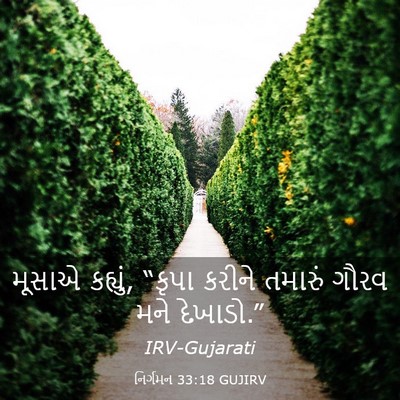 Picture 03 - નિર્ગમન 33:18 GUJIRV - મૂસાએ કહ્યું, - Bible Verse Picture