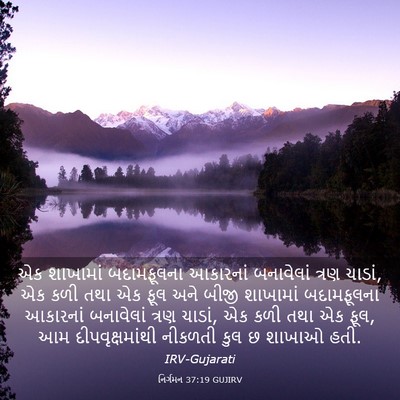 Picture 03 - નિર્ગમન 37:19 GUJIRV - એક શાખામાં - Bible Verse Picture