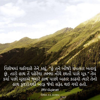 Picture 03 - નિર્ગમન 4:6 GUJIRV - વિશેષમાં યહોવાહે - Bible Verse Picture