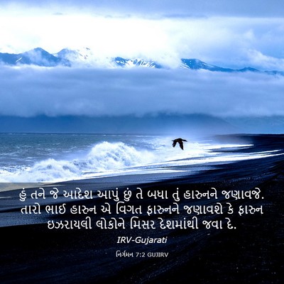 Picture 03 - નિર્ગમન 7:2 GUJIRV - હું તને જે આદેશ - Bible Verse Picture