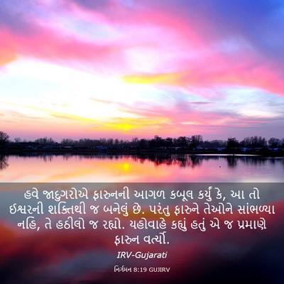 Picture 03 - નિર્ગમન 8:19 GUJIRV - હવે જાદુગરોએ - Bible Verse Picture