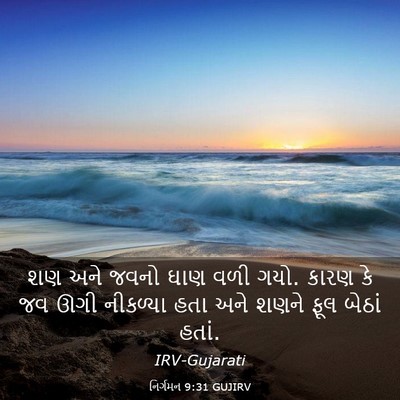 Picture 03 - નિર્ગમન 9:31 GUJIRV - શણ અને જવનો ઘાણ વળી - Bible Verse Picture