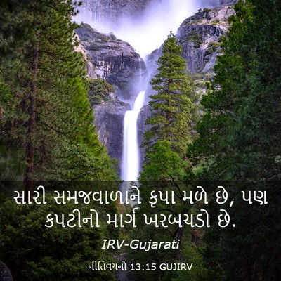 Picture 03 - નીતિવચનો 13:15 GUJIRV - સારી સમજવાળાને - Bible Verse Picture