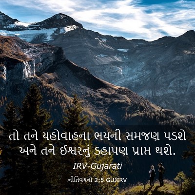 Picture 03 - નીતિવચનો 2:5 GUJIRV - તો તને યહોવાહના - Bible Verse Picture