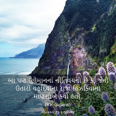 Picture 03 - નીતિવચનો 25:1 GUJIRV - આ પણ સુલેમાનનાં - Bible Verse Picture