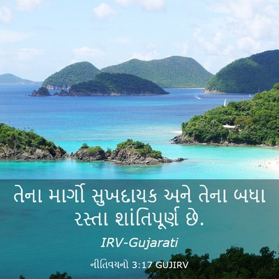 Picture 03 - નીતિવચનો 3:17 GUJIRV - તેના માર્ગો - Bible Verse Picture
