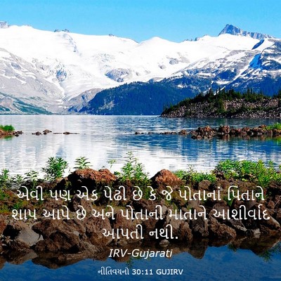 Picture 03 - નીતિવચનો 30:11 GUJIRV - એવી પણ એક પેઢી છે - Bible Verse Picture