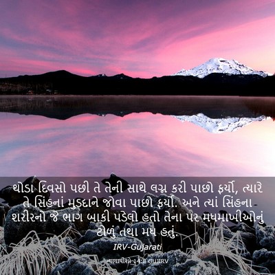 Picture 03 - ન્યાયાધીશો 14:8 GUJIRV - થોડા દિવસો પછી તે - Bible Verse Picture