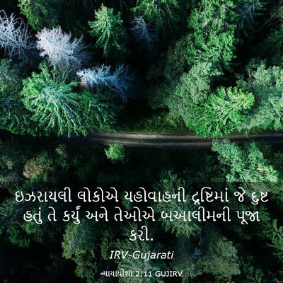 Picture 03 - ન્યાયાધીશો 2:11 GUJIRV - ઇઝરાયલી લોકોએ - Bible Verse Picture